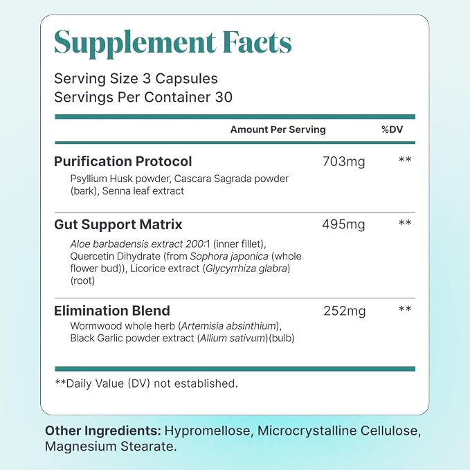 Elimipure Intestinal Cleansing and Restoration Supplement